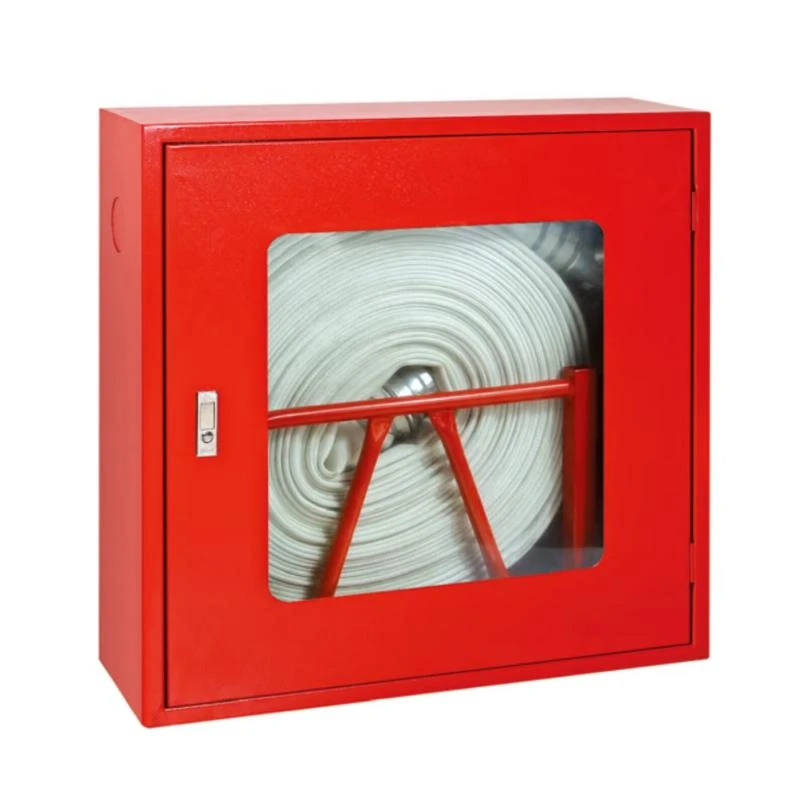 Gabinete de manguera contra incendios con manguera forrada de PVC